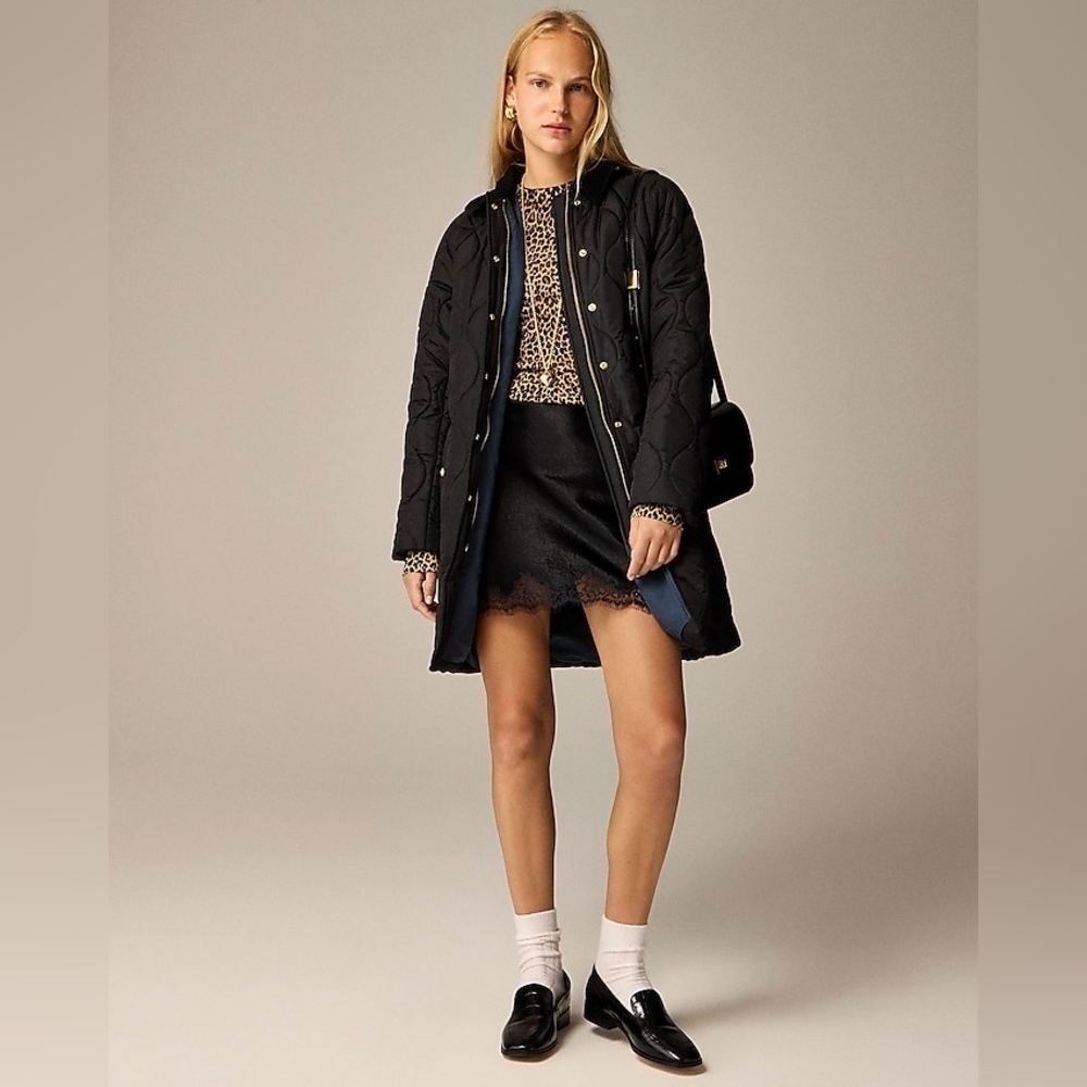 J Crew Tall Stowe puffer jacket CD109